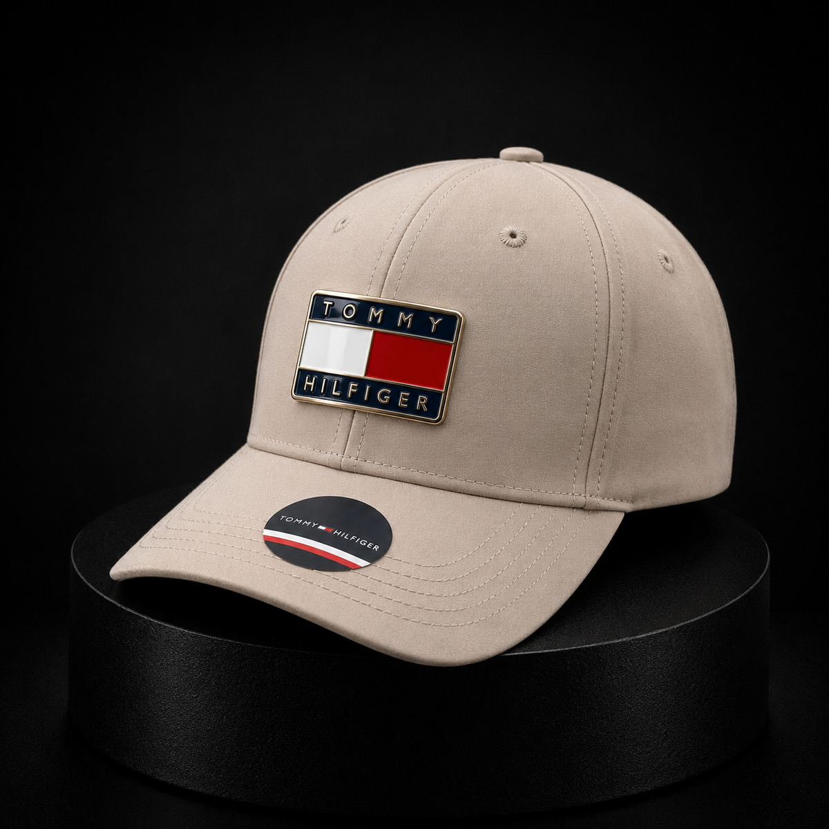 Gorra Tommy Hilfiger Beige Premium con Logo Frontal Icónico