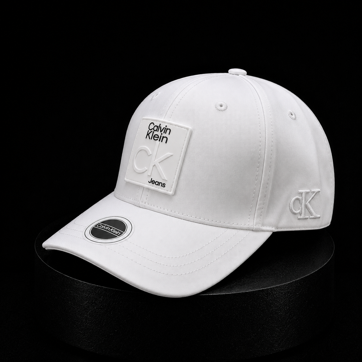 Gorra Calvin Klein Jeans Blanca Premium con Logo Monograma
