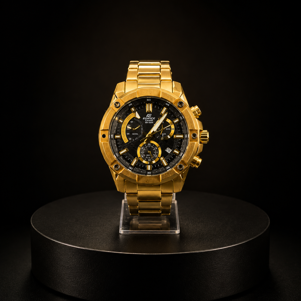 Reloj Casio Edifice Dorado Premium Cronógrafo
