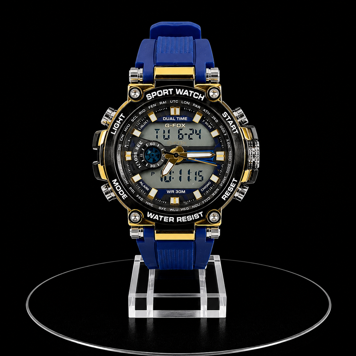Reloj G-Fox Sport Watch Azul Digital-Análogo