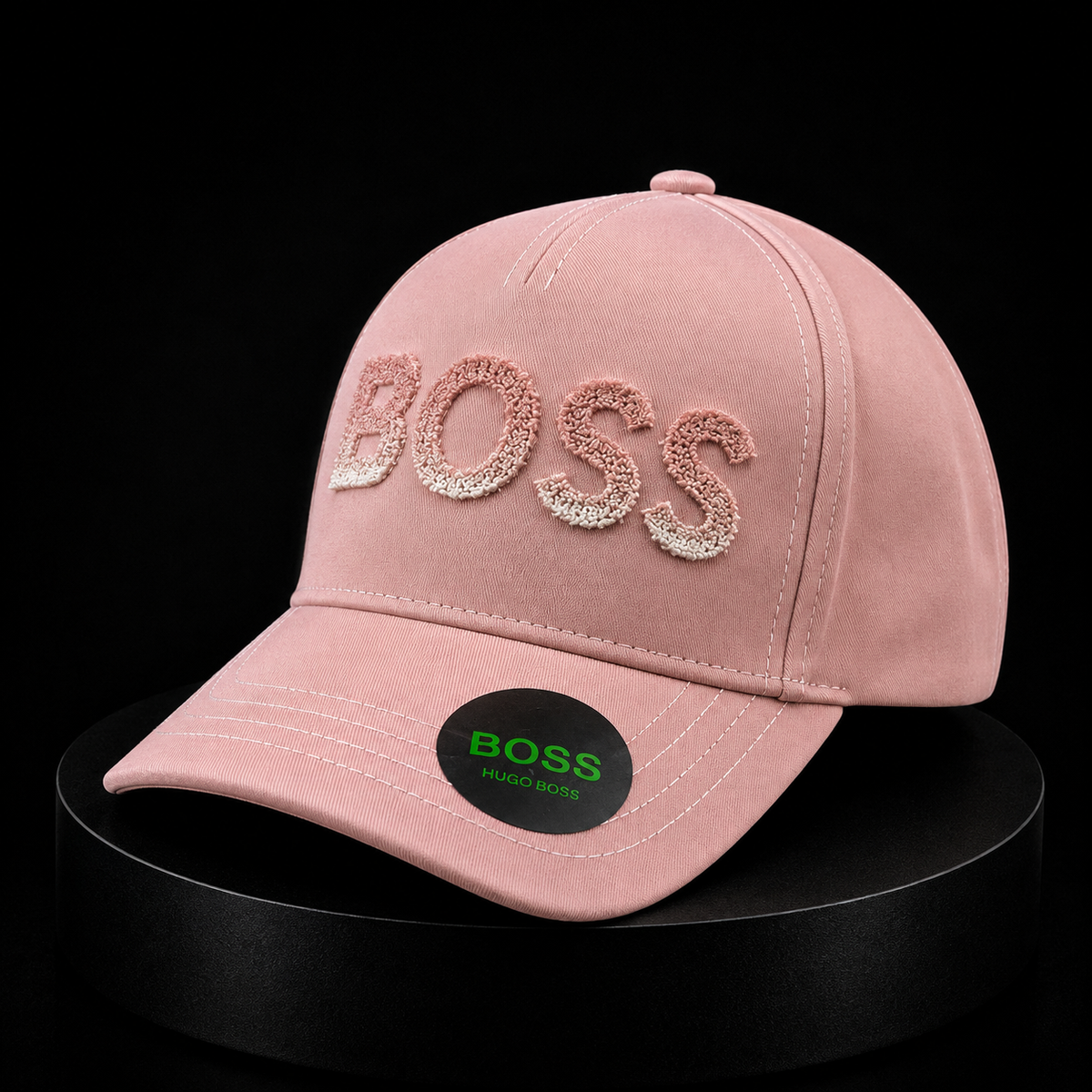 Gorra BOSS Rosa con Bordado Frontal