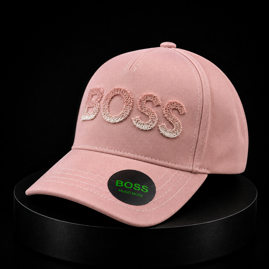 Gorra BOSS Rosa con Bordado Frontal