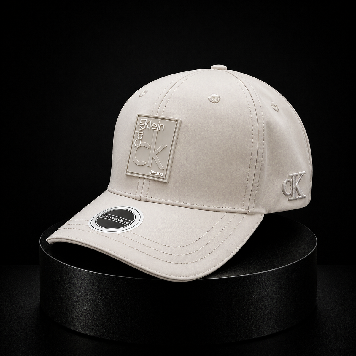 Gorra Calvin Klein Jeans Blanca con Parche CK Minimalista