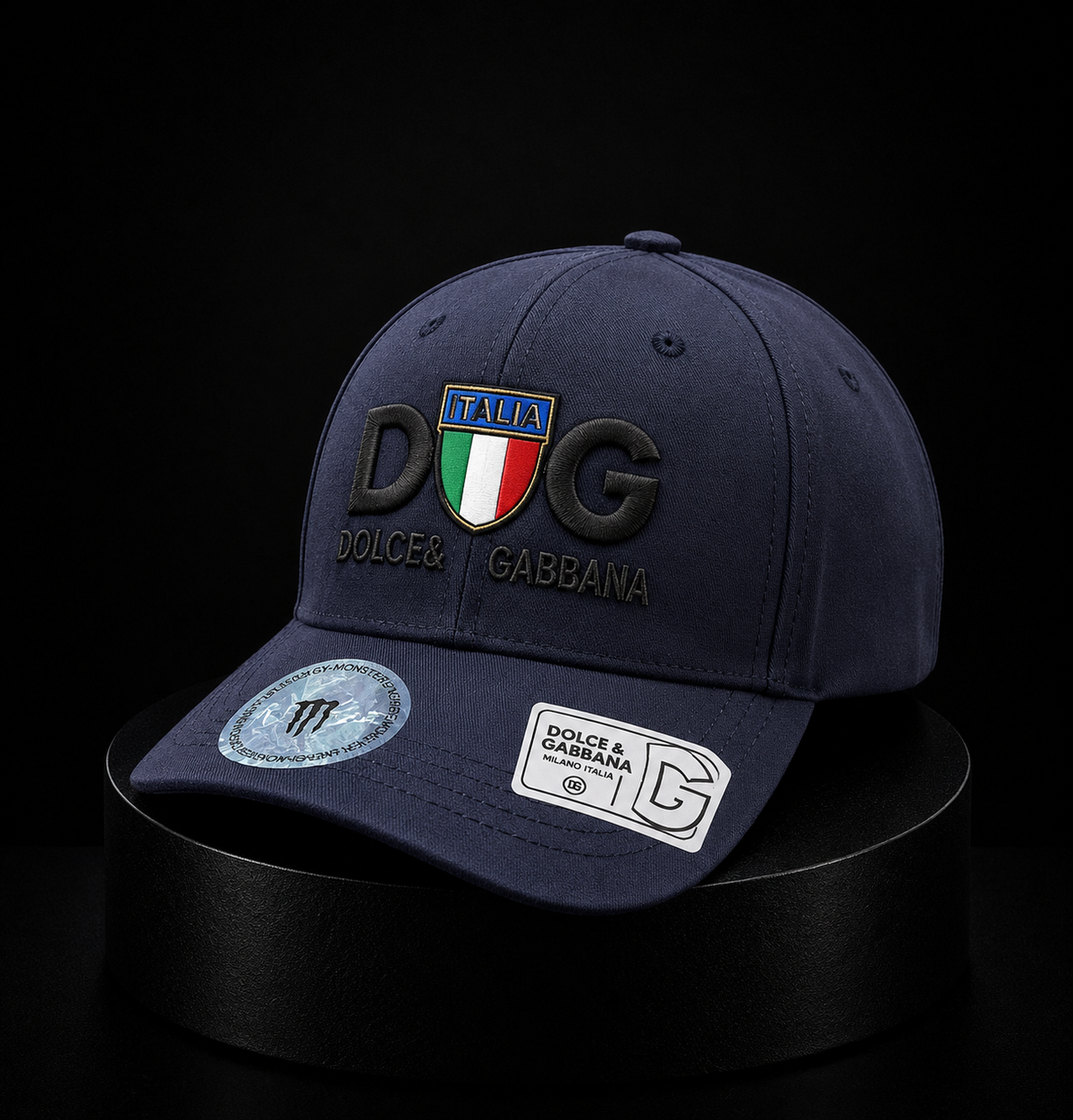 Gorra Dolce & Gabbana Azul Marino Premium con Logo D&G Italia