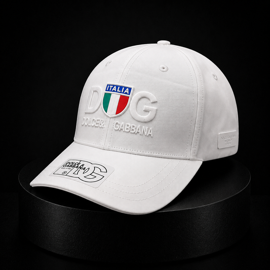 Gorra Dolce & Gabbana Blanca Premium con Logo D&G Italia
