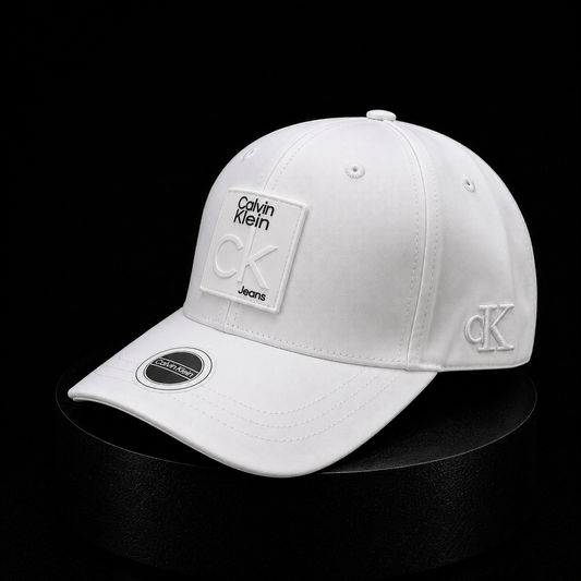 Gorra Calvin Klein Jeans Blanca Premium con Logo Monograma