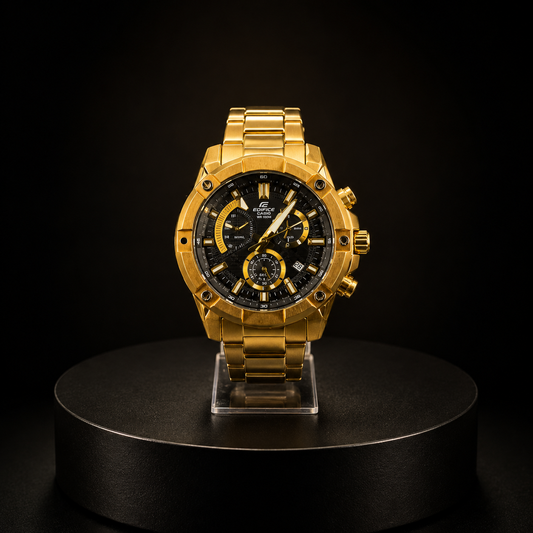 Reloj Casio Edifice Dorado Premium Cronógrafo