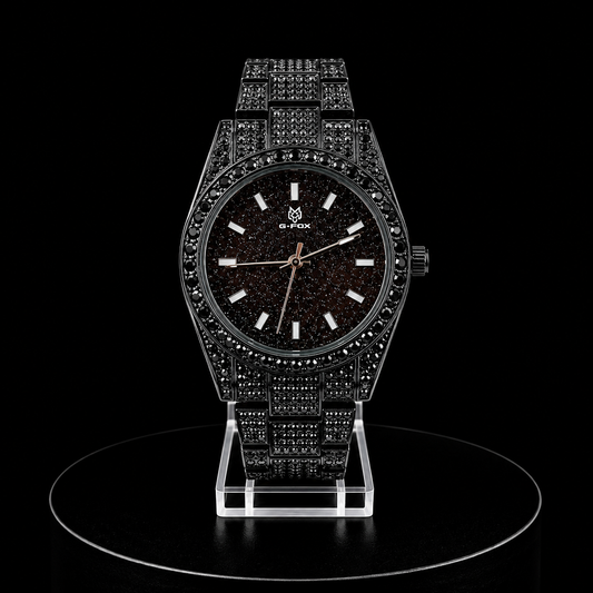 Reloj G-Fox Negro Ice con Cristales