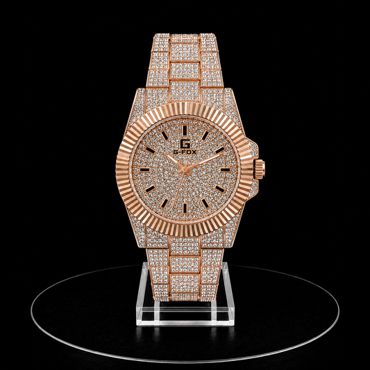 Reloj G-Fox Plateado Ice Full Cristales