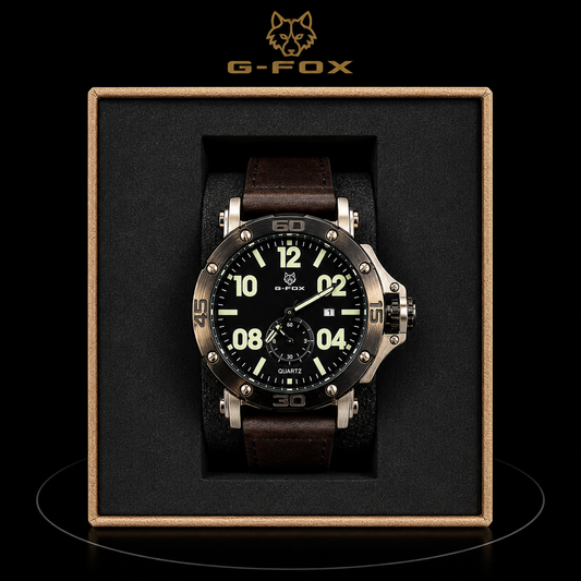 Reloj G-Fox Deportivo Negro con Números Grandes