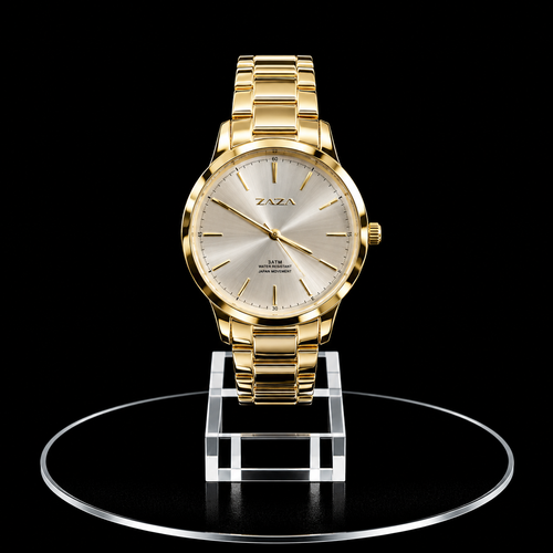 Reloj Razza Dorado Minimalista con Esfera Champagne