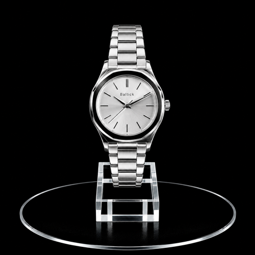 Reloj Baltick Plateado Minimalista con Esfera Clara