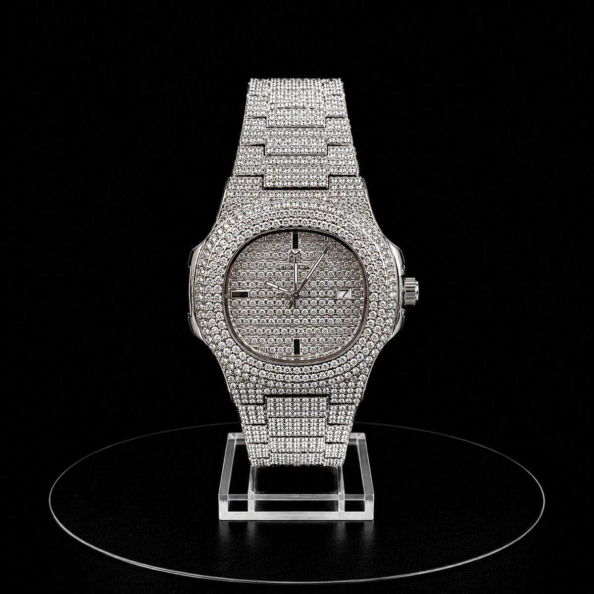 Reloj G-Fox Plateado Ice con Cristales